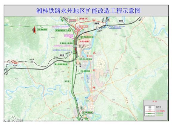 湘桂铁路永州地区扩能工程项目预计2021年3月完工