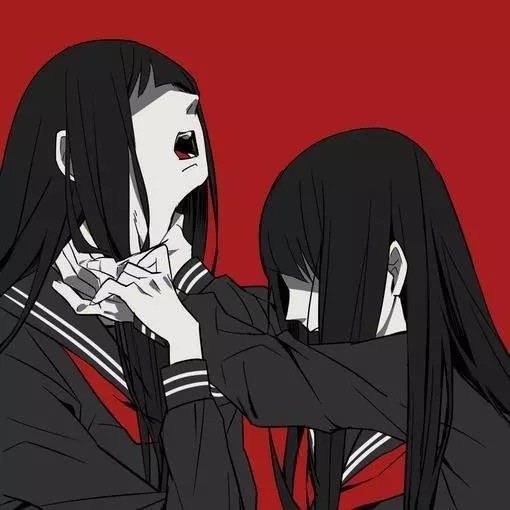 动漫图片拿着刀的女孩