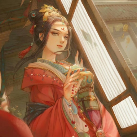眼波婉转·古风·雅致头像:问灵十三载,等一不归人