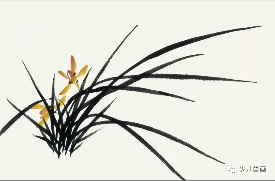 小写意花鸟画教程上册:兰花画法