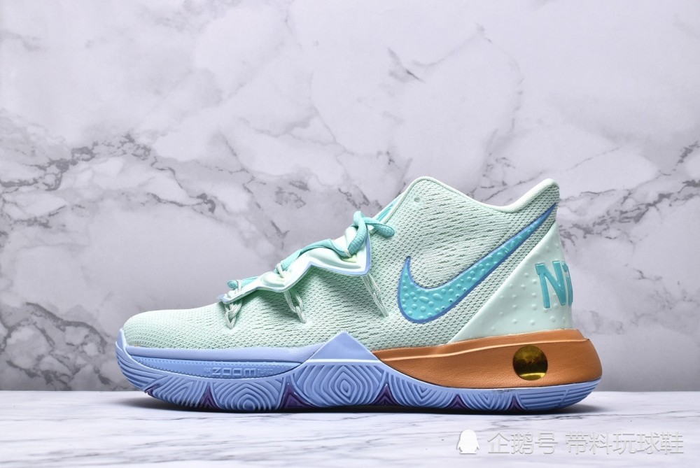 耐克nikekyrie5欧文5spongebob章鱼哥