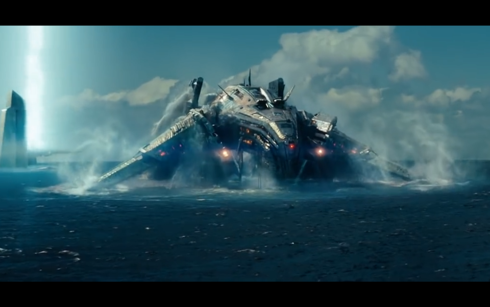 高分科幻电影奉上!超级战舰对战外星母舰,走a 预判超神操作