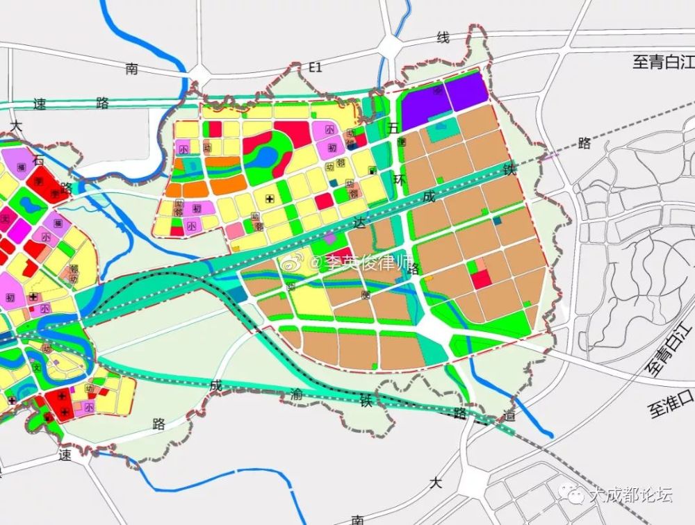成都市新都区石板滩镇总体规划用地布局