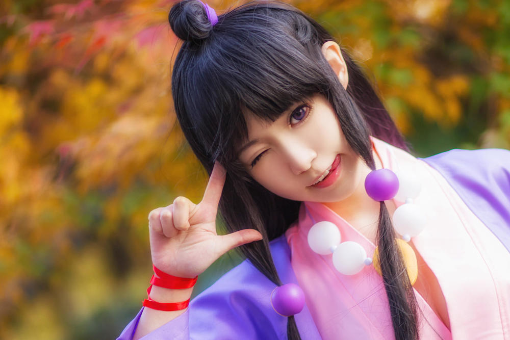 cosplay逆转裁判绫里真宵精致容颜超越原型