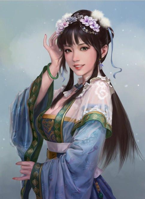三国志14大乔小乔孙尚香新版立绘曝光最美的却不是他们