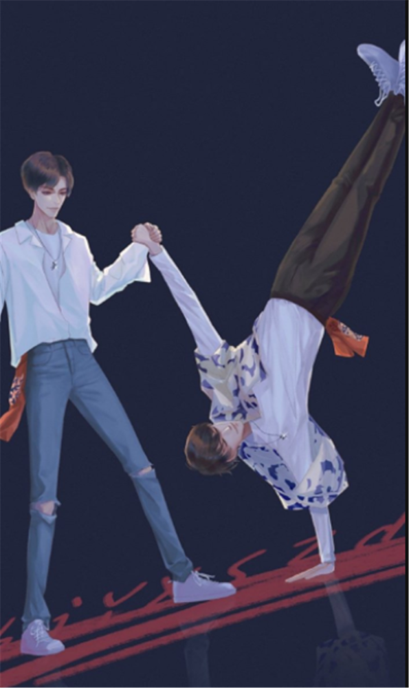 肖战王一博"漫画形象"壁纸,一个奶萌一个酷帅,网友:是