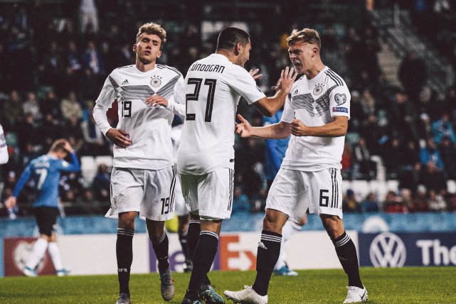 欧预赛-10人德国3-0胜爱沙尼亚 京多安2射1传维尔纳建功