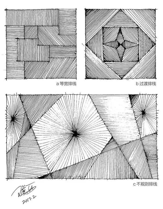 钢笔画线条简洁,大气,富有韧性,要求笔尖迅速划过纸面,适合"快速画".