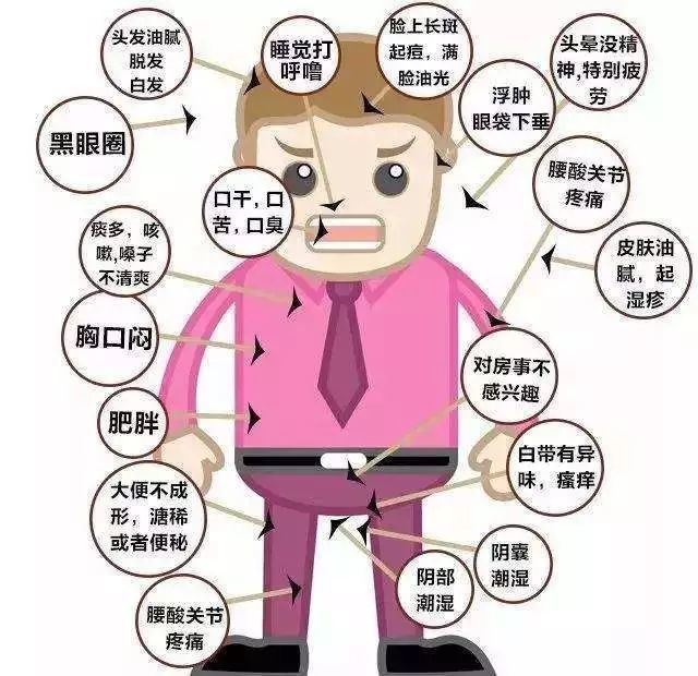 湿气重,从头到脚都受伤头部