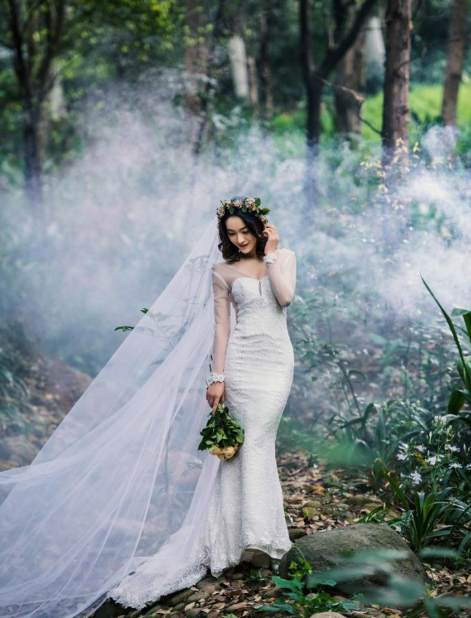 婚纱怎么穿视频教程_陈慧琳穿婚纱视频吃鸡