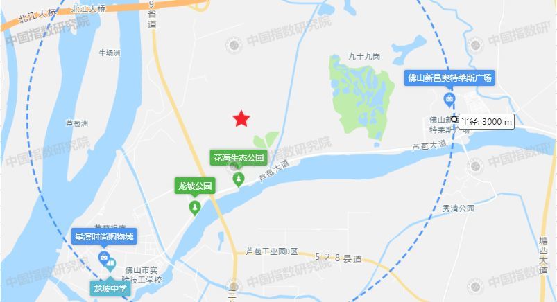 佛山三水芦苞镇93亩商住地底价成交,楼面价2055元