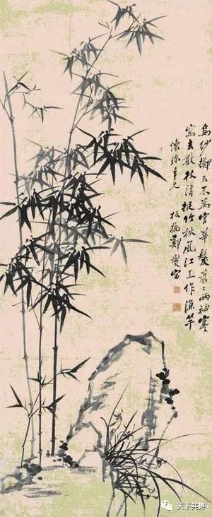 清代诗画家郑燮的《墨竹图题诗》,一枝一叶总关情!