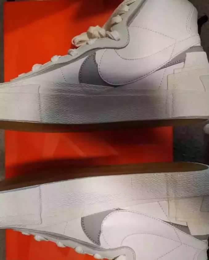 sacai联名blazer灰白开箱测评 sacai x nike blazer mid灰白价格趋势