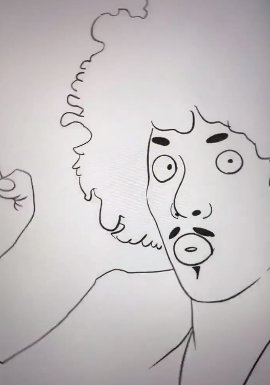 美术生平板画罗志祥,线稿让人笑掉大牙,看到成画:不敢