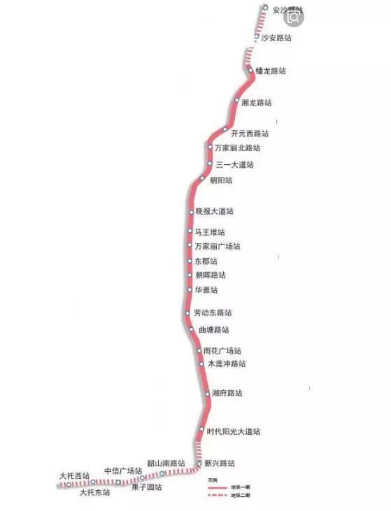 长沙地铁1号线北延线确定推迟1年开工,一个变化,投资增加近10亿!