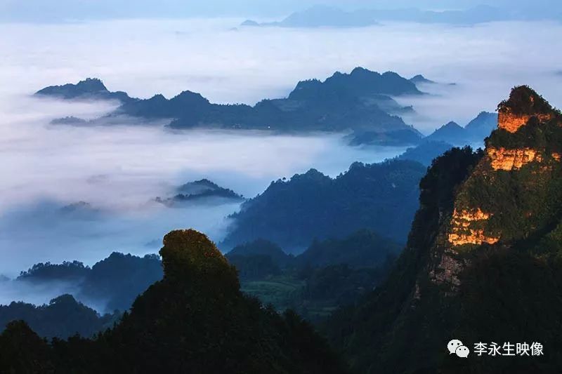 这里是湖南湘西永顺县万福山