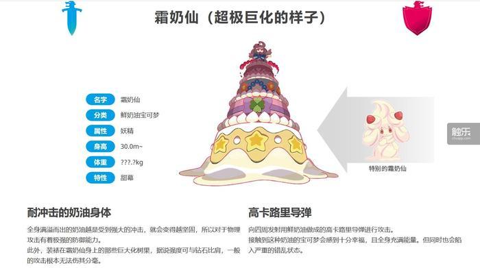 但霜奶仙的巨大化看起来像是自己没变化,变出个巨大的蛋糕