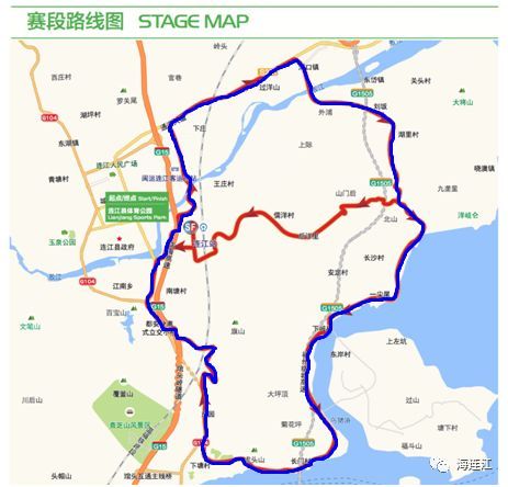 8公里,起终点设在连江县体育公园,途经7个乡镇,39个行政村,社区.