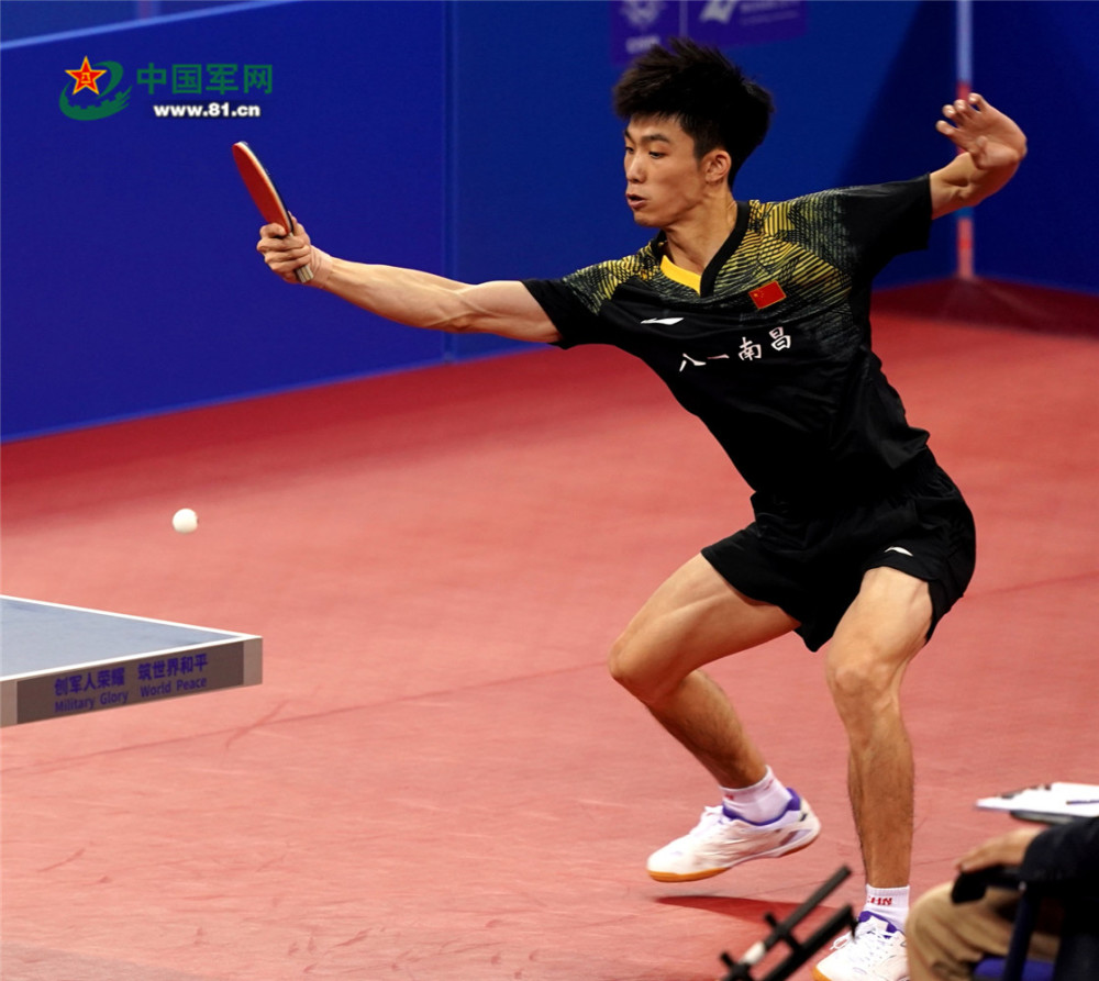 由樊振东,周雨,周恺,徐晨皓组成的中国乒乓球男团大比分3:1战胜朝鲜队