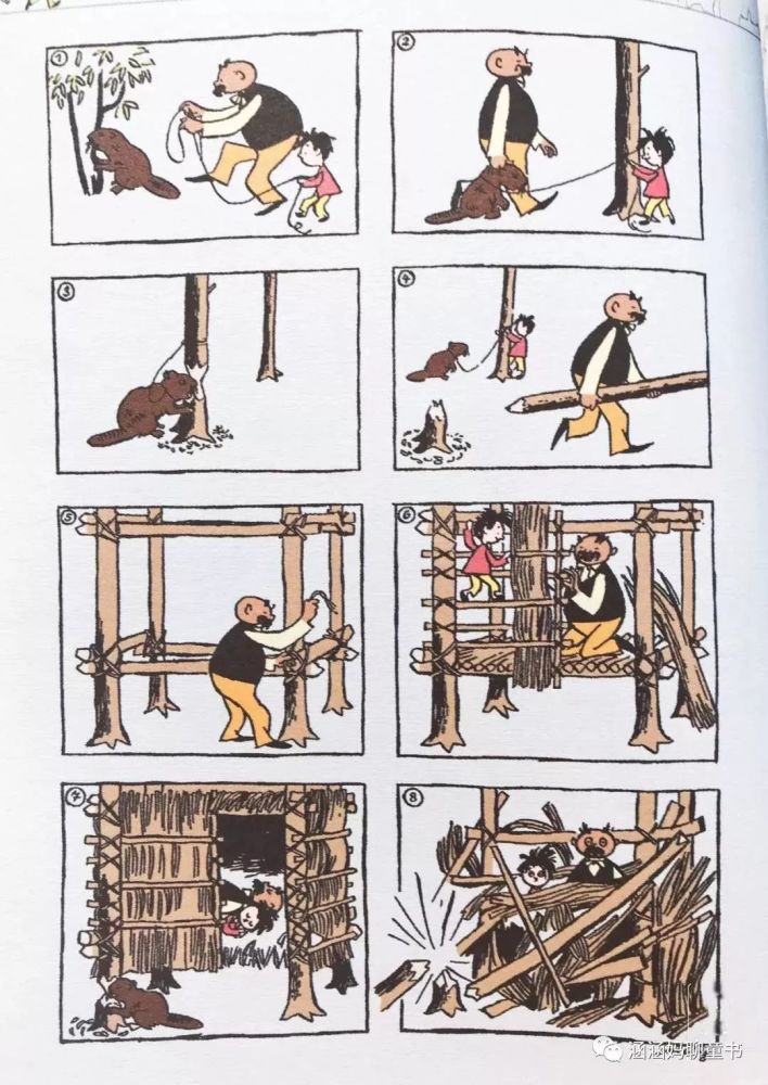 很多学校的老师,都会把《父与子》中的搞笑漫画 作为写作训练的素材