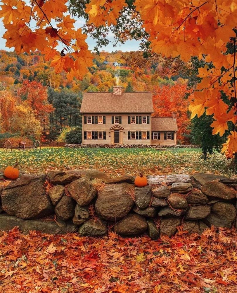 秋天的房子,好美!