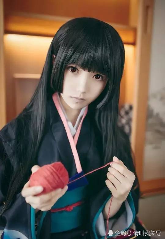 6黑长直发型 经典人物:阎魔爱《地域少女》 关导:这个发型的重点是