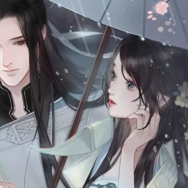 超萌古风卡通情侣头像 | 唯美甜蜜情侣头像一对