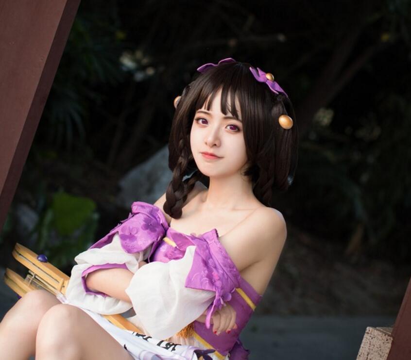 cosplay:王者荣耀 丁香结小乔 俏皮可爱