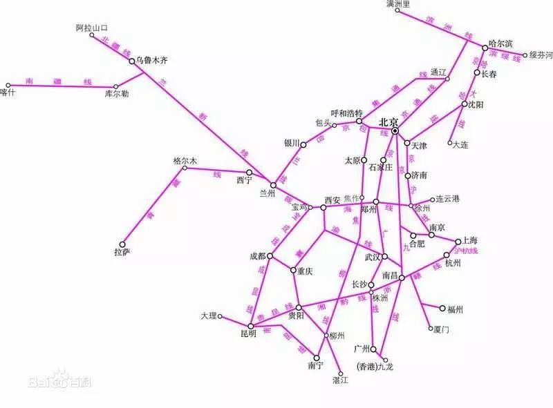 有人把焦柳铁路和京九铁路比作是京广铁路的左右护法,因为三者线路大