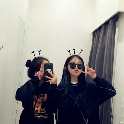 两姐妹头像可爱头像 2019最新两个人在一张一对的