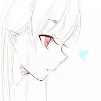 高冷动漫女头像侧脸