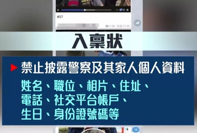 禁止曝光港警及其家属