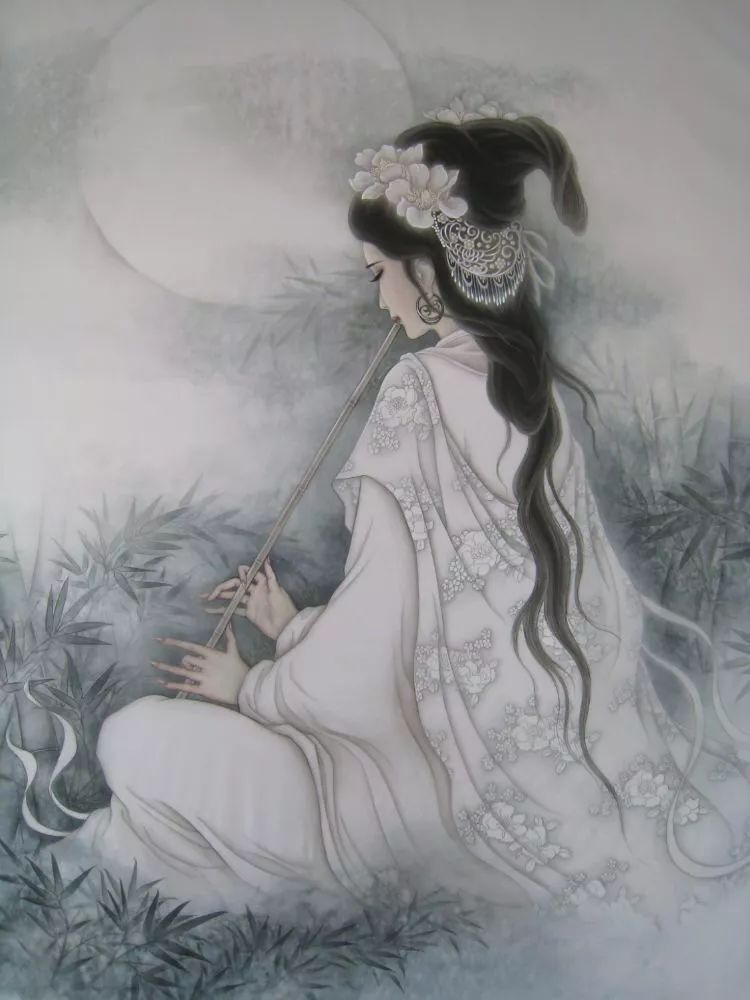 快跟油画酱一起欣赏一下工笔画家韩德珠笔下的女神群像吧.