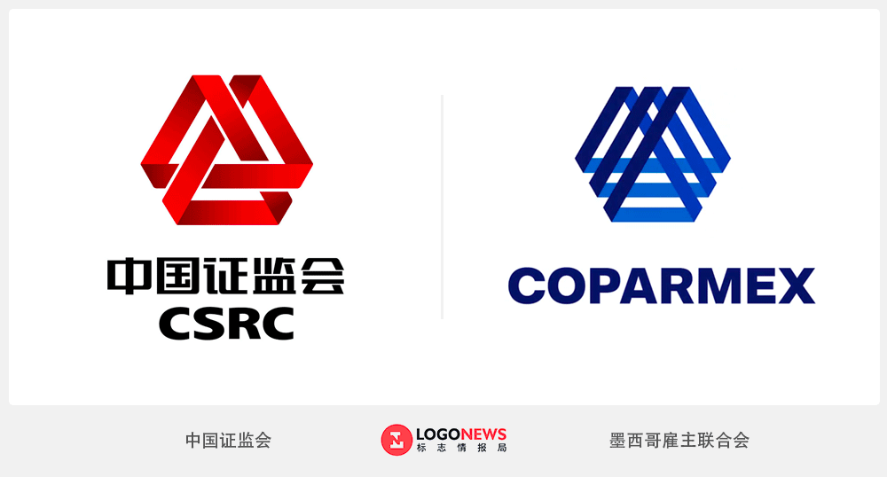 不过看到墨西哥雇主联合会这个新logo,大家应该会联想起中国证监会早