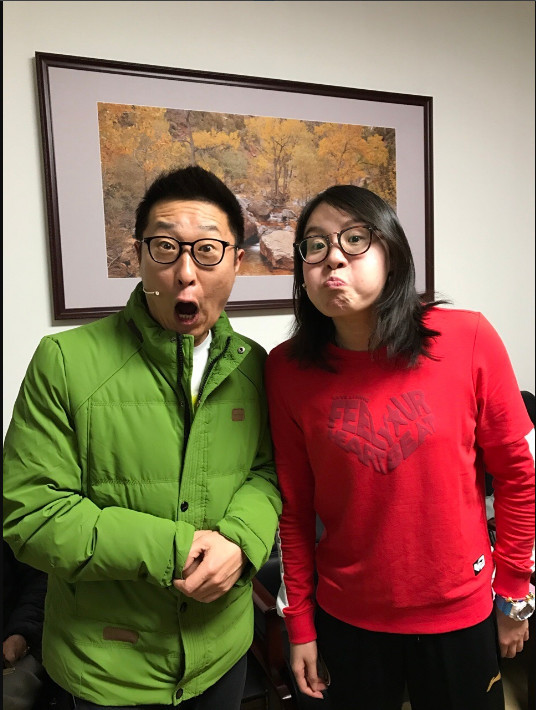 林永健晒和傅园慧合照， 疑为春晚彩排 (组图)