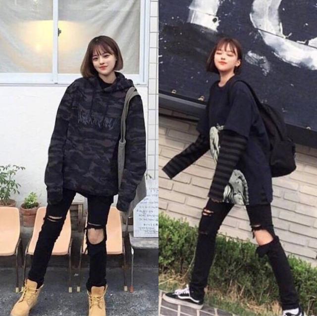 卫衣 短裙 棉衣,短发女生的16套秋冬穿搭,甜酷风走起