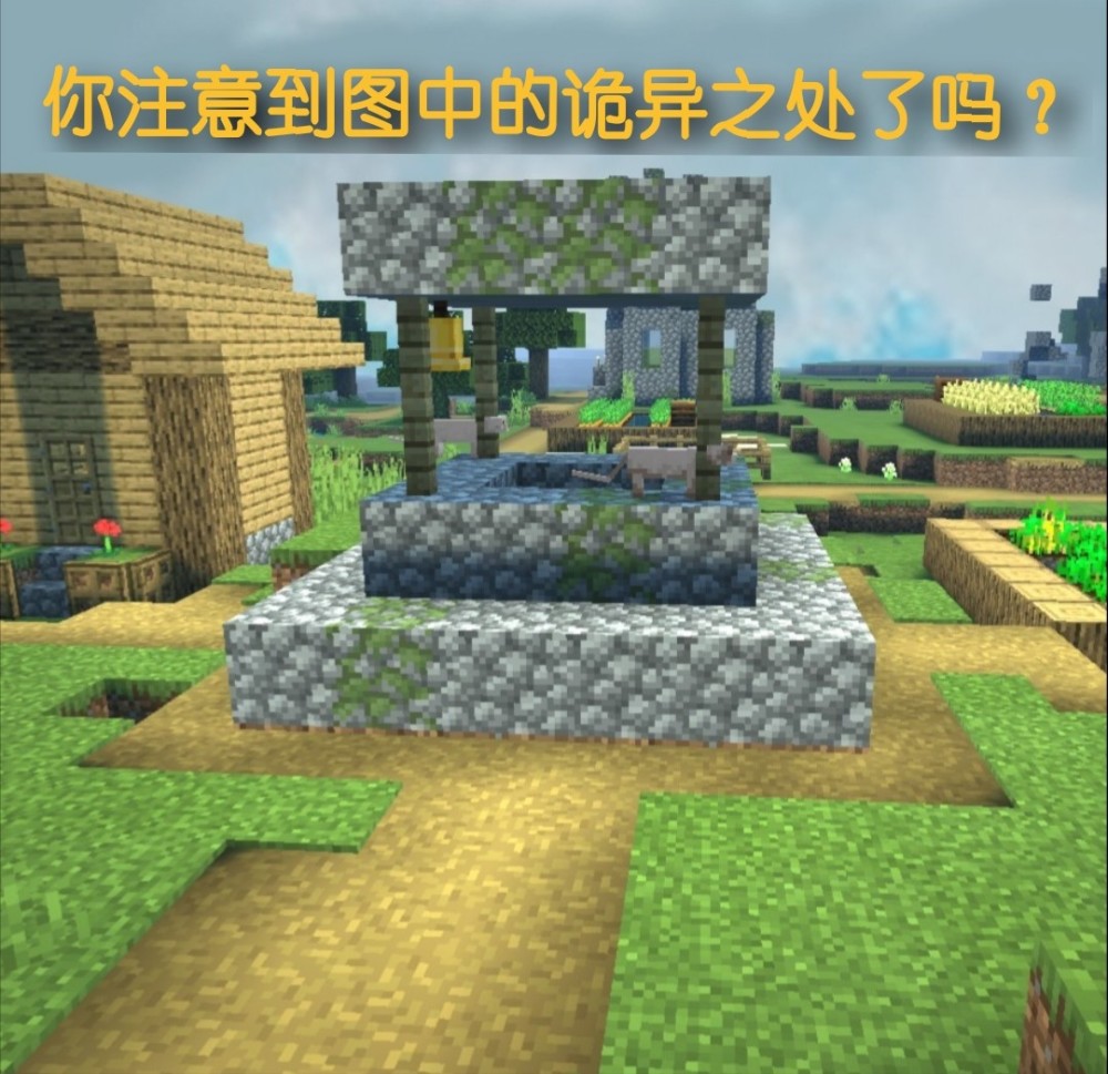《我的世界》七张图片充满疑点,水井上的诡异之处,你能解释吗?