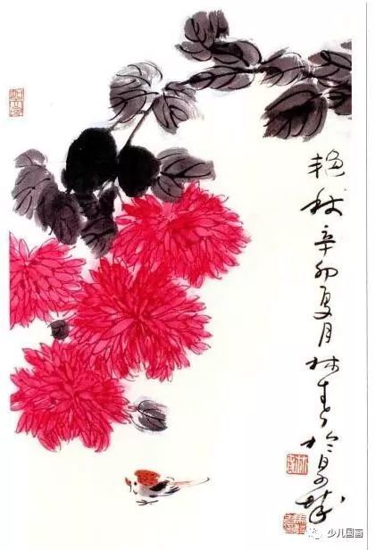 写意花鸟画教程:菊花画法