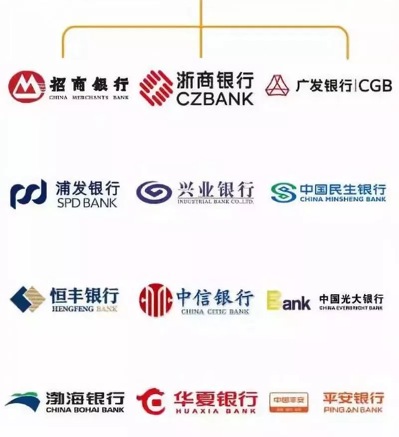上半年 "升格"为中国第六家"国有大行" 12家 全国性股份制商业银行