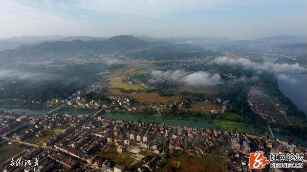 400米高空航拍益阳马迹塘镇 网友赞:青山如黛,绿水如腰