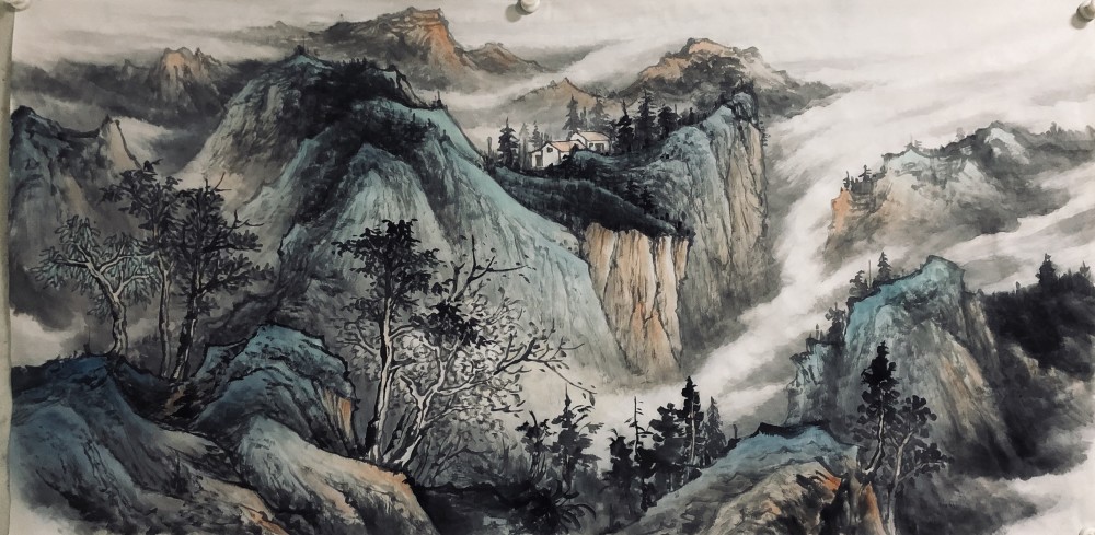 赏山水雅韵,品盎然诗意 观何咏山水画