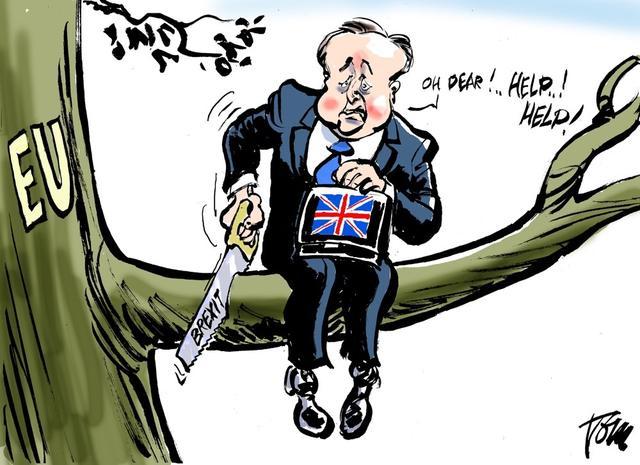英国人把脱欧写成童话书:现首相是疯牛,前首相是头猪