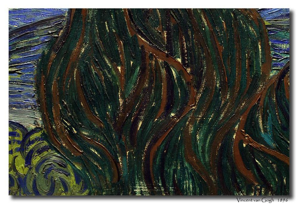 梵高油画技法研究《星夜》