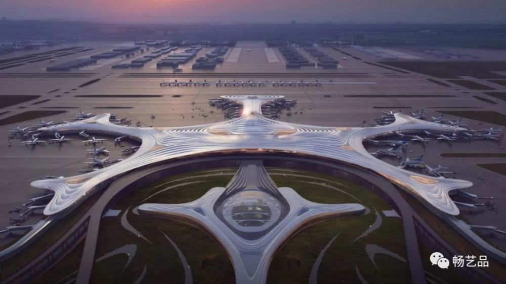 科技感超强的哈尔滨机场3号航站楼设计图,感觉进入了未来世界