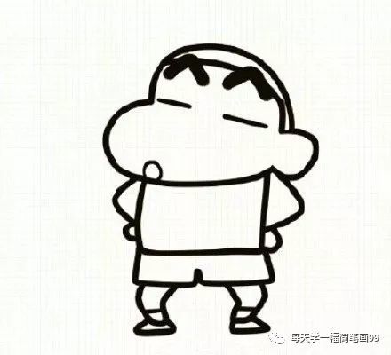 每天学一幅简笔画-蜡笔小新简笔画