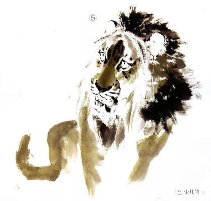 国画走兽:狮子画法