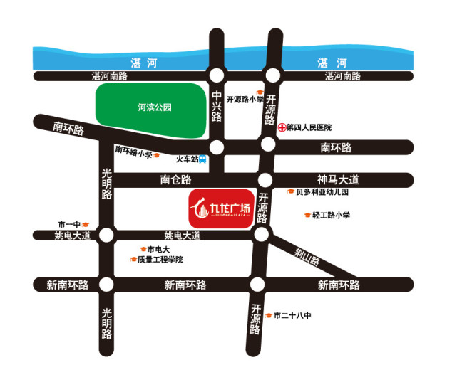 平顶山九龙广场7000元/㎡起掘金旺铺 地段佳余量有限