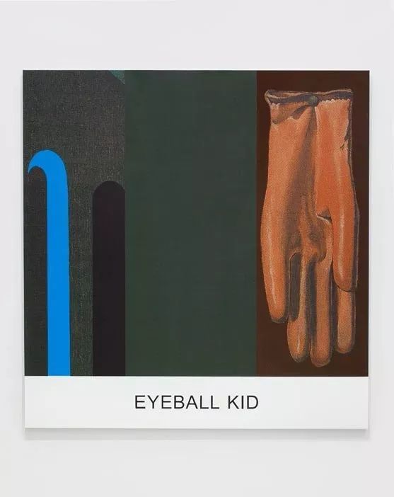 约翰·巴尔代萨里《double play:eyeball kid,布面油画,丙烯,190.