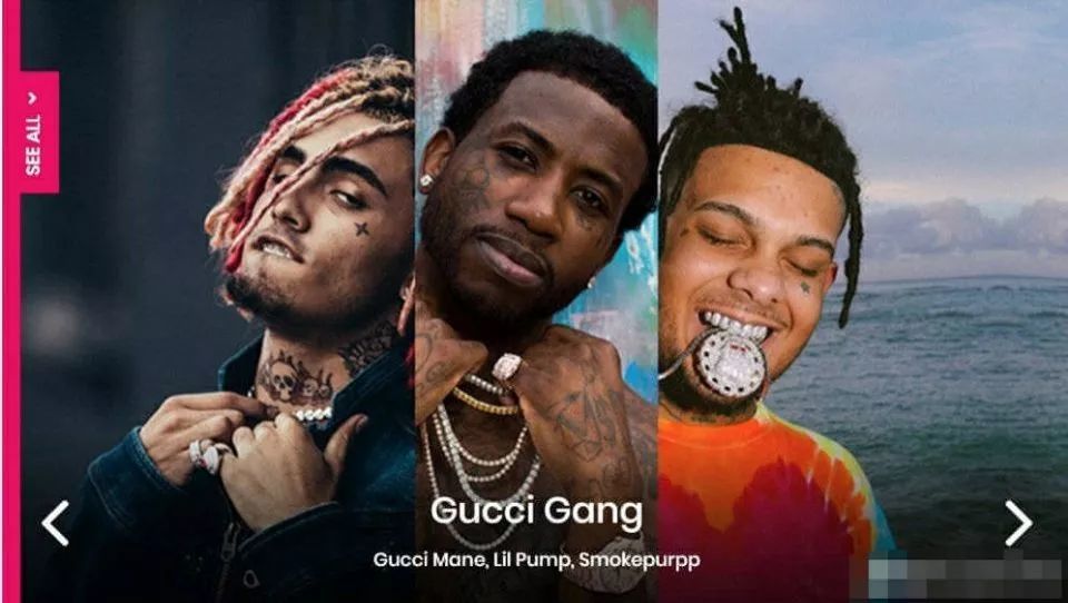而 coachella 官方给出的答案是:gucci gang 是由 lil pump,smokepur