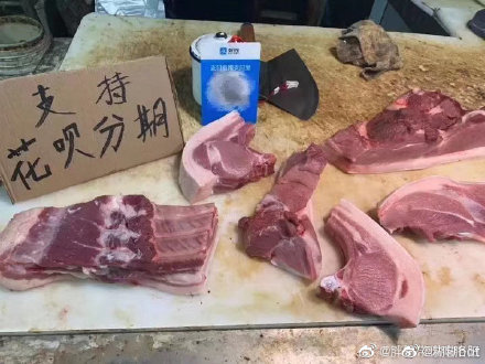 吃鸭蛋都要分期付款了!家里有肉成了新炫富猪肉方式广告牌图片